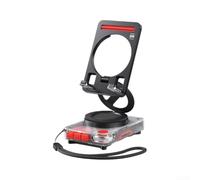 ZAMETTER Enceinte portable 5.4 avec fente pour carte TF et support de téléphone intégré pour voyage en plein air et utilisation multimédia (noir)