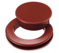 ZAMETTER Ensemble de housses en silicone pour parasol de piscine avec œillets de 5,1 cm avec sangle et anneau de capuchon, résistante aux intempéries, couleur noire ou rouge (rouge)