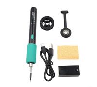 ZAMETTER Fer à souder portable sans fil USB-C 15 W avec chauffage rapide et embouts interchangeables pour réparation électronique à faire soi-même