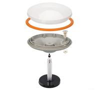 ZAMETTER GNSS Coque d'antenne ABS résistante aux UV étanche IP67 compatible avec GPS GLONASS Beidou BDS S Band Outdoor Survey Mapping Engineering Agriculture Housse de rechange avec Adap