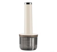 ZAMETTER Hachoir à viande rechargeable par USB pour la cuisine avec lames en acier inoxydable hachoir électrique à faible bruit pour viande, légumes et purée d'ail, 24 cm (blanc)