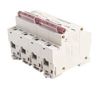 ZAMETTER Interrupteur de commutation secteur vers générateur monophasé 125 A 4 pôles 240 V à 400 V DIN Rail Mount Bloc fusible pour alimentation électrique industrielle (100 A)