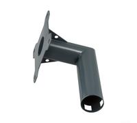 ZAMETTER Kit de montage mural court pour parabole rectangulaire V2 Gen 2 - Support en acier inoxydable robuste noir résistant aux intempéries - Matériel inclus pour une installation sécurisée