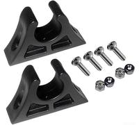 ZAMETTER Kit de support de pièce de rechange pour tondeuse à gazon avec vis pour machine à couper, support de serrage à palette, matériel en plastique noir, 10 outils de jardin