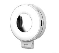 ZAMETTER Lampe de remplissage magnétique pour téléphone portable - Lumière de remplissage magnétique portable - Réglable - Multi-angle - Anneau lumineux LED à selfie - Chargement USB - Bicolore
