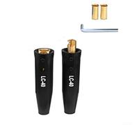 ZAMETTER LC-40 Ensemble de connecteurs de câble de soudage en laiton résistant à la chaleur et à l'huile, capacité de 350 A, compatible avec câbles de soudage de calibre 1/0 à 2/0 de 50 à 70 mm² pour