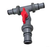 ZAMETTER Lot de 2 adaptateurs de tuyau de piscine de 3,8 cm avec valve en T pour piscines hors sol pour intex pour connexion de pompe filtrante Coleman