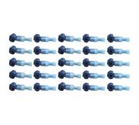 ZAMETTER Lot de 25 connecteurs de fil à épissure rapide pour robot tondeuse de jardin - Joint en gel étanche - Bornes électriques de 0,75 à 2,5 mm² - Sans bande - Rouge et bleu