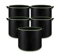 ZAMETTER Lot de 5 sacs de plantation non tissés en feutre épais pour vaccins nutritionnels - Pot de culture en tissu (18,9 l)