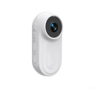 ZAMETTER Mini caméra d'action avec pouce - Résolution 1080p - Objectif grand angle - Portable - Caméra de vlogging mains libres - Caméscope POV étanche - Blanc