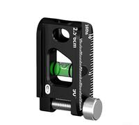 ZAMETTER Mini niveau magnétique de 6,3 cm avec rainure en V pour tuyaux et travail des métaux, angle horizontal de 90, 45 et 30 degrés, cadre en alliage d'aluminium (noir)
