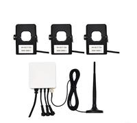 ZAMETTER Moniteur d'énergie WiFi Smart Home, pince multimètre triphasée avec 3 capteurs de niveau de circuit de 120 A, moniteur de puissance en temps réel