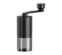 ZAMETTER Moulin à café manuel réglable avec système de double roulement en acier inoxydable 304 pour la maison, les voyages, la presse à expresso, le brassage, noir