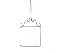 ZAMETTER Perchoir à oiseaux en métal pour jardin et terrasse - Accessoires de cage à branches en bois debout - Station de suspension extérieure - Mangeoires à oiseaux sauvages noir (style 1)