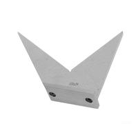 ZAMETTER Rapporteur biseauté multi-angle en acier carbone plaqué chrome avec base stable mesurant 30, 45, 90, 120 degrés, conforme à la norme industrielle DIN 875 2 pour une inspection précise et (110