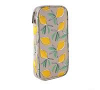 ZAMETTER Sac de rangement étanche pour aiguilles à tricoter en PA+PE Jaune citron 29 x 14 x 3,5 cm