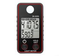 ZAMETTER SK-8 202 Compteur de lumière numérique portable Outil de mesure de la température de couleur Outil professionnel Lux mètre Éclairage LED Intérieur Extérieur Évaluation de l'éclairage