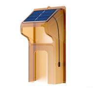 ZAMETTER Sonnette vidéo sans fil alimentée à l'énergie solaire - Sonnette de porte WiFi intelligente avec coque étanche - Audio bidirectionnel - Vision nocturne - Surveillance en temps réel pour la