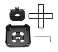 ZAMETTER Support vélo moto pour haut-parleurs Marshall WILLEN2 et WILLEN1 Support de guidon réglable Compatible avec tuyau de 70 mm à 200 mm de diamètre ABS Noir