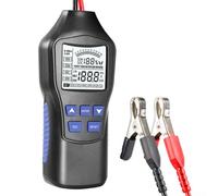 ZAMETTER Testeur de batterie intelligent pour véhicules électriques et à gaz avec écran LCD, détection de tension, résistance interne, capacité de courant de décharge et durée de vie, outil de