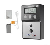 ZAMETTER Testeur de température professionnel 191AD pour fer à souder - Station de soudure LCD - Fonction d'arrêt automatique - Détecteur de chaleur thermocouple de type K avec capteurs de type K