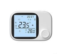 ZAMETTER Thermostat de chaudière sans fil programmable RF433 Contrôleur de température numérique pour systèmes de chauffage domestique Interface bouton longue portée sans fil 300 m