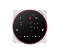 ZAMETTER Thermostat numérique intelligent pour chaudière à gaz sans fil - Thermostat mural numérique - Contrôleur de chauffage central - Gestion du chauffage LED - Noir - Carré - GA