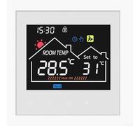 ZAMETTER Thermostat numérique intelligent programmable sans fil - Thermostat mural numérique - Contrôleur de chauffage central - Télécommande LED (électrique 16 A)