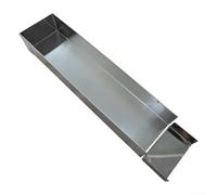 ZAMETTER Tiramisu Mo-ld Moule à gâteau rectangulaire en acier inoxydable anti-adhésif avec plaque amovible pour la pâtisserie (40 x 10 x 6 cm, amovible)