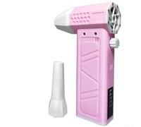 ZAMETTER Ventilateur turbo, ventilateur de sèche-cheveux violent, grande vitesse, turbine à grande vitesse, vitesse du vent portable sans balais, 62 m/S (D)