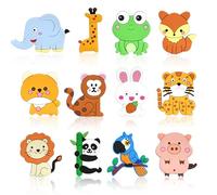 Zamety 12 Pièces Magnet Frigo Enfant, Aimant Enfant Educatif, Animaux Aimantés 3D Amusants, Magnets Enfants Mignonne, Convient aux Enfants de Plus de 1 an Aimants Frigo