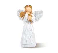 Zamety Ange Chien Gardien Figurine, Souvenir Chien Décédé, Figurine d'ange Statuette Decoration, Cadeaux de Deuil pour Femmes, Amis, CollèGues, Ange Figure Statue pour Amoureux des Chiens
