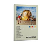 Zamm Astroworld Poster sur toile pour décoration murale de chambre à coucher, 30 x 45 cm, style cadre