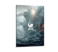 Zamm Godzilla Minus One Poster mural sur toile pour salon, chambre à coucher, maison, bureau, salle de sport, 20 x 30 cm