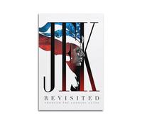 Zamm JFK Revisited Through The Looking Glass Poster sur toile pour chambre à coucher sans cadre 30 x 45 cm
