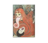 Zamm Junji Ito Poster mural sur toile pour salon, chambre à coucher, décoration d'intérieur, bureau, salle de sport, 30 x 45 cm