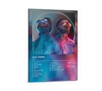 Zamm PNL Dans La Légende Affiche Album Toile Peinture Murale pour Salon Chambre Décoration Bureau Affiche Murale Salle de Sport Peinture 20 x 30 cm