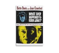 Zamm Poster du film Whatever Happened to Baby Jane - Art mural sur toile pour salon, chambre à coucher, maison, bureau, salle de sport - 30 x 45 cm