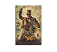 Zamou Poster sur toile Indiana Jones et le cadran du destin - Décoration murale pour salon, chambre à coucher - 50 x 75 cm - Style sans cadre