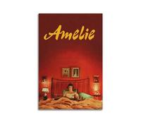 ZaMouss Poster sur toile du film Amelie - Décoration murale sans cadre pour salon, chambre à coucher (30 x 45 cm)