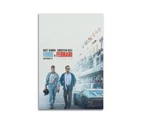 ZaMouss Poster sur toile du film Ford V Ferrari - Décoration murale pour salon et chambre à coucher - 40 x 60 cm