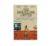 ZaMouss Poster sur toile du film The Darjeeling Limited - Décoration murale pour salon, chambre à coucher - 50 x 75 cm - Style sans cadre