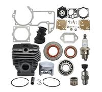 ZAMRMCR Cylindre-Piston de Rechange 56 mm diamètre, Compatible avec tronçonneuse à Essence 2 Temps Gros alésage MS660 MS 660 066. Pièces détachées