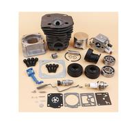 ZAMRMCR Kit de 44 mm Comprenant Un Cylindre, carburateur, roulement, Joint d'huile, Starter et Une Tige d'accélérateur, Compatible avec Les Moteurs tronçonneuses 340, 350 345. Pièces détachées for