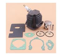 ZAMRMCR Kit Piston-Cylindre 33 mm Compatible avec débroussailleuse Chinoise TU26 CG260, Joint et Bougie d'allumage