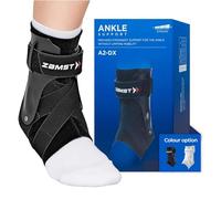 Zamst A2-DX Cheville - Chevillère Réglable avec Protections Latérales, Entorses Graves Grade III, Instabilité et Lésions Articulaires - Tuteur de Cheville Ajustement Anatomique (Taille M - Gauche