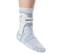 Zamst A2-DX Chevillère Blanche de Sport - Support Respirant pour Cheville pour Hommes et Femmes avec Stabilisateurs Renforcés pour Entorse Grave de la Cheville - Pied Droit, Taille S