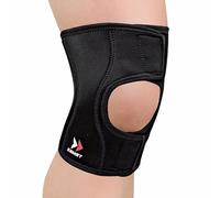 Zamst EK-1 Genouillère de sport - Genouillère de compression légère pour hommes et femmes avec ouverture complète - Pour un soutien général du genou et le soulagement de la douleur au genou - Taille S