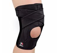 Zamst EK-5 Genouillère de sport à compression ajustable - Genouillère avec stabilisation latérale pour hommes et femmes, pour un soutien général du genou et soulagement de la douleur - Taille S