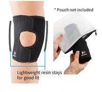 Zamst Genouillère EK-1 - Compression légère, ouverture complète, stabilisation - Noir L